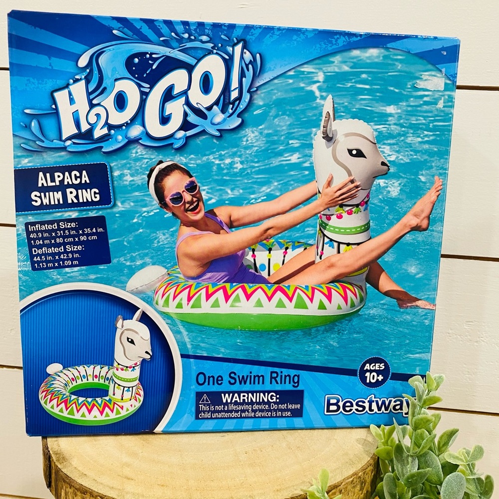 New Alpaca Swim Ring H2O GO Float